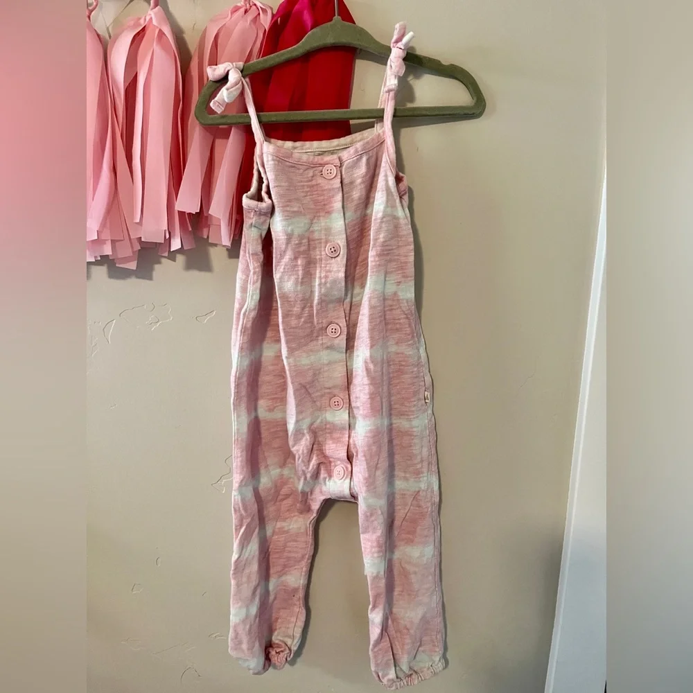 GAP Pink and White Jumpsuit Dreamy Cloud Design - Picture 1 of 1